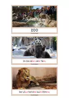 Vorschau - Text - Schlaumeier-Heftchen Zoo (Lesen auf Satzebene, mit Silbenschrift) - Seite 1