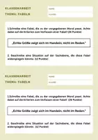 Vorschau - Arbeitsblätter - Materialpaket: 3 Klassenarbeiten+EWH - FABELN schreiben - Seite 2
