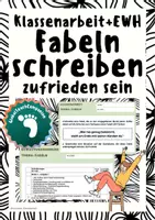 Vorschau - Arbeitsblätter - Klassenarbeit+EWH - Fabel schreiben - Moral - Deckblatt