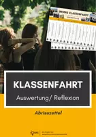 Vorschau - Mal- und Bastelvorlagen - Klassenfahrt auswerten: Abrisskarten - Deckblatt