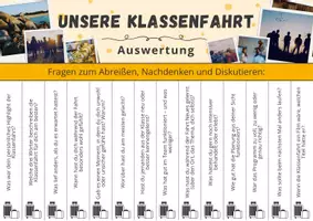 Vorschau - Mal- und Bastelvorlagen - Klassenfahrt auswerten: Abrisskarten - Seite 2