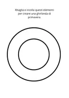 anteprima - Materiale per pittura e bricolage - Ghirlanda di primavera per bambini - Pagina 1