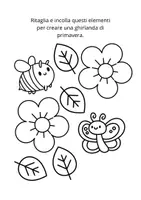 anteprima - Materiale per pittura e bricolage - Ghirlanda di primavera per bambini - Pagina 2