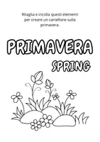 anteprima - Materiale per pittura e bricolage - Materiali per realizzare un cartellone sulla primavera - Pagina 1