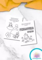 anteprima - Materiale per pittura e bricolage - Materiali per realizzare un cartellone sulla primavera - Pagina di copertina