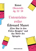 Vorschau - Unterrichtsreihen - Unterrichtsreihe zu Édouard Manets „Eine Bar in den Folies Bergère“ - Deckblatt