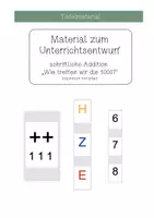 Vorschau - Stundenentwürfe - Materialpaket UB-Entwurf schriftliche Addition mit Ziffernkarten - Seite 1