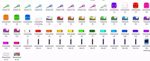 Vorschau - selbst erstellte Cliparts/Grafiken - Schulsachen Cliparts - Seite 2