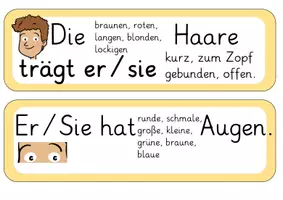 Vorschau - Arbeitsblätter - Einfache Personenbeschreibung: Materialpaket - Seite 2