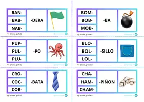Vista previa - Tarjetas / Manipulativos - Tarjetario Sílabas Mixtas - página 3