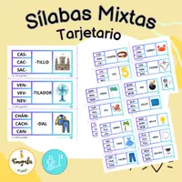 Vista previa - Tarjetas / Manipulativos - Tarjetario Sílabas Mixtas - Portada