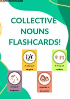 Aperçu - Cartes / Images - Flashcards des noms collectifs! Anglais. - Page de couverture
