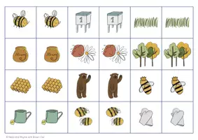 anteprima - Giochi - Brown Owl and the Bee Hive - GAME OF PAIRS - Pagina 3