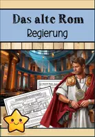 Vorschau - Arbeitsblätter - Das alte Rom - Regierung, Patrizier und Plebejer, Ständekämpfe (Arbeitsblätter mit Lösungen, Präsentation und Podcast) - Deckblatt