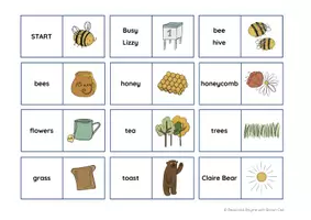 anteprima - Materiale per pittura e bricolage - Brown Owl and the Bee hive - DOMINOES - Pagina 1