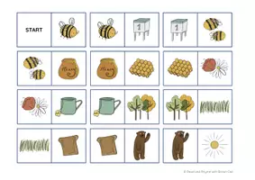 anteprima - Materiale per pittura e bricolage - Brown Owl and the Bee hive - DOMINOES - Pagina 3