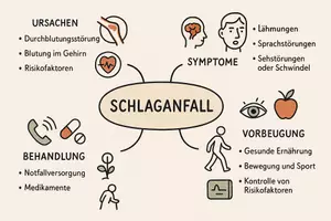 Vorschau - Arbeitsblätter - Arbeitsblätter zum Thema "Schlaganfall" + Lösung & MP3 + Mindmap + Infografik - Seite 3