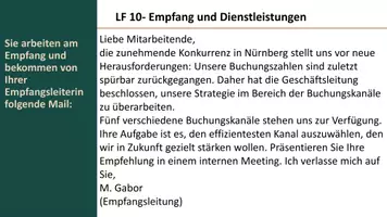 Vorschau - Stundenentwürfe - Buchungskanäle im Hotel - Deckblatt