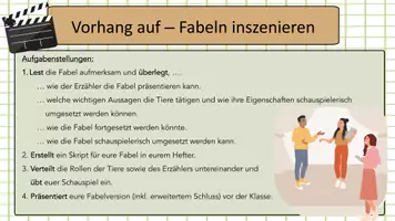 Vorschau - Stundenentwürfe - Fabeln inszenieren - Eine Fabel weiterdenken und darstellen (Deutsch, Klasse 5-7) - Seite 2