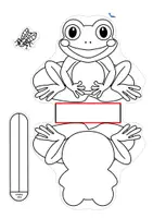 Vorschau - Mal- und Bastelvorlagen - Frosch - Bastelvorlagen mit Anleitung - Seite 2