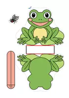 Vorschau - Mal- und Bastelvorlagen - Frosch - Bastelvorlagen mit Anleitung - Seite 3