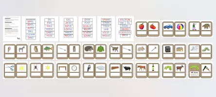 Vorschau - Fördermaterial/Inklusion - ABC-Karten: Begriffe schreiben mit Selbstkontrolle (GROßBUCHSTABEN) - Deckblatt