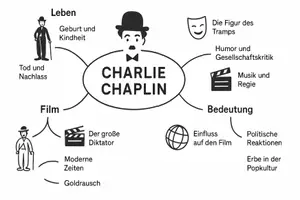 Vorschau - Arbeitsblätter - Arbeitsblätter "Charlie Chaplin" + Lösung & MP3 + Mindmap + Infografik - Seite 3