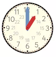 Vorschau - Fördermaterial/Inklusion - Hilfstool: analoge UHR (24h, 12h, Minutenanzeige) - Deckblatt