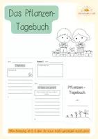 Vorschau - Experimente - Pflanzen-Tagebuch für die Grundschule - Deckblatt