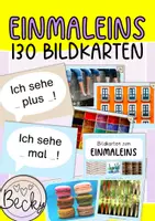 Vorschau - Bildkarten - Bildkarten zum Einmaleins (Einführung Multiplikation) - Deckblatt