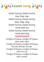 anteprima - Testo - Easter song - Canzoncina di Pasqua - Pagina 1
