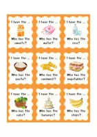Vorschau - Spiele - Englisch Lernspiel: I have... Who has...? - Thema: Food - Seite 2