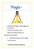 Vorschau - Poster - Kleine Yoga-Auszeit - Deckblatt