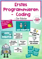 Vorschau - Präsentationen/Tafelbilder - Erstes Programmieren - Coding (1. Der Roboter) - Deckblatt