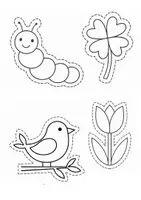 Vorschau - Mal- und Bastelvorlagen - Basteln Frühling: Frühlings-Mobile Klasse 1, 2, 3, 4 - Seite 3