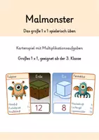 Vorschau - Spiele - Komplettpaket | Malmonster | Spiel | Kleines 1x1 | Großes 1x1 | Multiplikation - Deckblatt