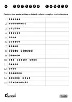 Aperçu - Feuilles d'exercices - A BRITISH EASTER – Atbash Cipher - Page 2