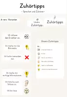 Vorschau - Poster - Zuhörtipps, Zuhörkriterien - Visualisierungen / Tafelmaterial - Deckblatt