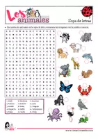 Vista previa - Hojas de trabajo - Pack de los Animales - página 2