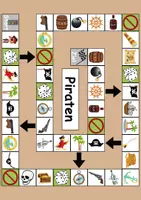 Vorschau - Arbeitsblätter - Brettspiel Piraten Wortschatzspiel Grundschule DaZ/DaF/Deutsch - Seite 1