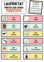 Vorschau - Unterrichtsreihen - Laufdiktat / Schleichdiktat Piraten - DaZ/DaF, Deutsch (Diktat) - Seite 2