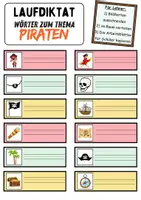 Vorschau - Unterrichtsreihen - Laufdiktat / Schleichdiktat Piraten - DaZ/DaF, Deutsch (Diktat) - Seite 3