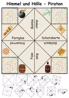 Vorschau - Spiele - Himmel und Hölle Piraten - DaZ/DaF, Deutsch (flaten/basteln) - Seite 3