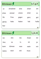 Vorschau - Fördermaterial/Inklusion - Blitzlesen 100 wichtigste Wörter - Seite 1