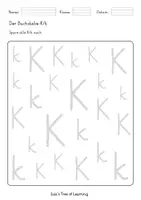 Vorschau - Arbeitsblätter - Deutsch: Buchstabeneinführung K Grundschrift - Seite 3