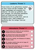 Vorschau - Spiele - Wendekarten/Lesekarten Piraten - DaZ/DaF, Deutsch - Seite 2