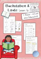 Vorschau - Arbeitsblätter - Buchstabe/Laut - tz (1.Klasse) - Deckblatt