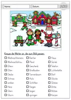 Vorschau - Arbeitsblätter - Wimmelbild Weihnachten, lesen und schreiben, Arbeitsblätter (Nordpol) - Seite 3