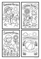 Vorschau - Mal- und Bastelvorlagen - Karten basteln - Im Sommer - Seite 3