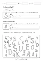 Vorschau - Arbeitsblätter - Deutsch: Buchstabeneinführung S Grundschrift - Seite 2